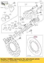 Aquí puede pedir disco, rr kx85-a1 de Kawasaki , con el número de pieza 410801493: