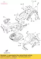 BC6F412900P2, Yamaha, Lado de la cubierta 1 mdnm6 yamaha  mt 660 700 900 2016 2017, Nuevo