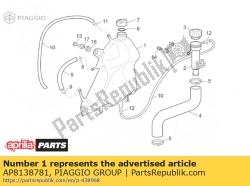 Aprilia AP8138781, Expansion tank, OEM: Aprilia AP8138781