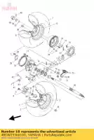 4BDW25360100, Yamaha, brake shoe set yamaha yfm 250 2000 2001 2002 2003 2004, New