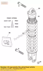 ktm 1218T712 monoshock wp pds 250 / 380sx - Il fondo