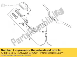 Piaggio Group AP8118162 ajustador de cabo - Lado inferior