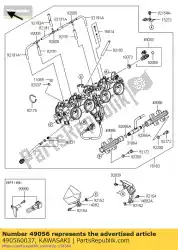 Here you can order the pipe-injection from Kawasaki, with part number 490560037: