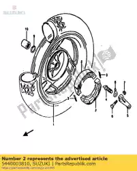 Tutaj możesz zamówić zestaw szcz? K hamulcowych od Suzuki , z numerem części 5440003810: