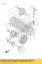 Aquí puede pedir tornillo, con arandela de Yamaha , con el número de pieza 901590602900: