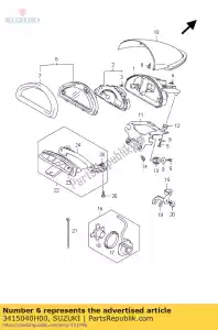 suzuki 3415040H00 haut de casse - La partie au fond