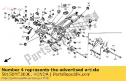 Aqui você pode pedir o comp. Quadro, sub em Honda , com o número da peça 50150MT3000: