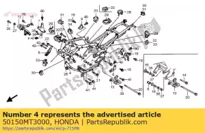 Honda 50150MT3000 comp. quadro, sub - Lado inferior