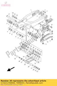 yamaha 1C32217A0000 bras, relais - La partie au fond