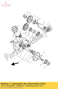 yamaha 37F114000000 conjunto virabrequim - Lado inferior