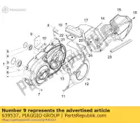 639537, Piaggio Group, Clamp support bracket aprilia gilera  gp srv zapm55103, zd4m55104, zapm55104 800 850 2007 2009 2012 2016 2017 2018 2019, New