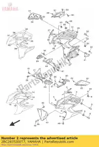 yamaha 2BC2835J00T7 korpus, przód poni?ej 1 - Dół