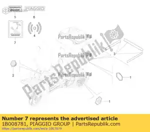 Piaggio Group 1B008781 adesivo geolocalizzazione - Bottom side