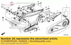 Here you can order the swingarm sub assy., rr. From Honda, with part number 52200MJPG50: