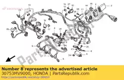 geen beschrijving beschikbaar van Honda, met onderdeel nummer 30753MV9000, bestel je hier online: