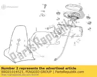 00G01014521, Piaggio Group, painel traseiro da carroceria derbi boulevard 50 125 200 2002 2003 2004 2005, Novo