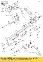 Tutaj możesz zamówić r? Kaw 10,1x17x44,5 zr800ad od Kawasaki , z numerem części 420360718: