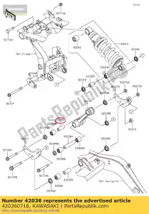 kawasaki 420360718 manica, 10.1x17x44.5 zr800ads - Il fondo