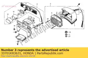 Honda 33701KR3631 unité, feu arrière - La partie au fond