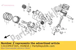 Tutaj możesz zamówić brak opisu w tej chwili od Honda , z numerem części 13103MCF305: