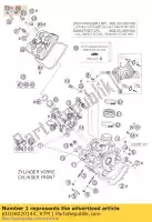 61036020144, KTM, cabeça de cilindro cpl. frente 05 ktm super duke 990 2004 2005 2006, Novo