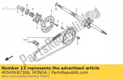 Here you can order the chain, drive (rk520smoz10 from Honda, with part number 40540KB7306: