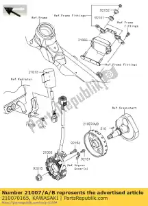 Kawasaki 210070165 wirnik, i = 9,5 - Dół