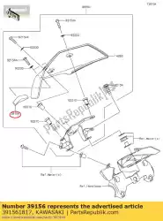 Here you can order the pad from Kawasaki, with part number 391561817: