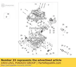 Ici, vous pouvez commander le goujon spécial auprès de Piaggio Group , avec le numéro de pièce 1A011263: