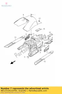 suzuki 4812310G10Y0J veneziana, ar, l - Lado inferior
