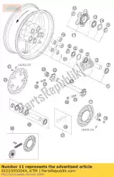 Qui puoi ordinare supporto pignone cpl. 05 da KTM , con numero parte 61010050044: