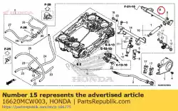 Aqui você pode pedir o comp. Tubo, rr.combustível em Honda , com o número da peça 16620MCW003: