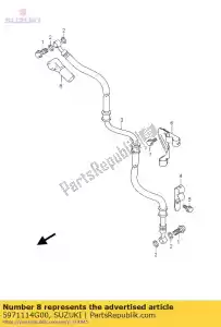 suzuki 5971114G00 bota, mastro frontal - Lado inferior