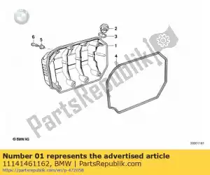 bmw 11141461162 coperchio basamento manovella nero - Il fondo