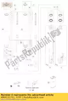 48601317S1, KTM, abrazadera del eje r / s con tubo cpl. husqvarna ktm  smc 690 701 2014 2015 2016 2017 2018 2019 2020 2021, Nuevo