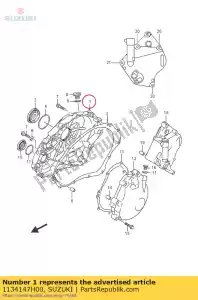 suzuki 1134147H00 os?ona, sprz?g?o - Dół