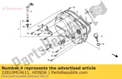 Qui puoi ordinare leva comp., frizione da Honda , con numero parte 22810ML4611: