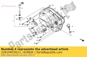 Honda 22810ML4611 alavanca comp., embreagem - Lado inferior