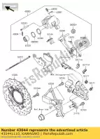 430441110, Kawasaki, soporte-comp-calibrador, r zr550-b4 kawasaki er-6f er-6n gpz kle klz z zephyr zx zz r zzr 550 600 650 750 900 1000 1100 1993 1994 1995 1996 1997 1998 1999 2000 2001 2002 2003 2004 2005 2006 2007 2008 2009 2010 2011 2012 2013 2014 2015 2016, Nuevo