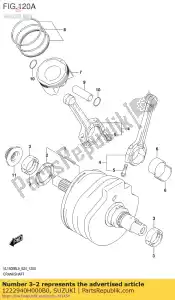 Suzuki 1222940H000B0 bearing,cranksh - Bottom side