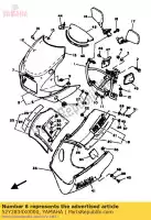 52Y2834X0000, Yamaha, graphic set 1, cowling yamaha rd rdf 350, New