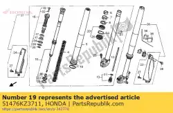 Ici, vous pouvez commander le usure de l'anneau auprès de Honda , avec le numéro de pièce 51476KZ3711: