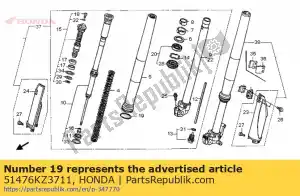 Honda 51476KZ3711 usure de l'anneau - La partie au fond