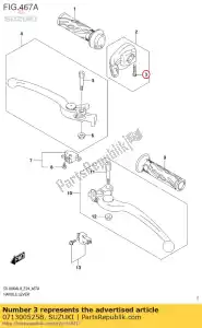 suzuki 071300525B bolt - Bottom side