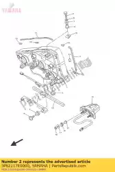 Aquí puede pedir soporte, luz trasera de Yamaha , con el número de pieza 3P62117E0000: