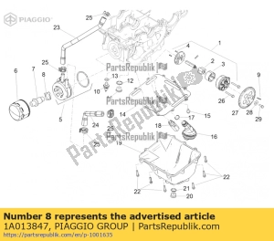 aprilia 1A013847 unterlegscheibe stoppen - Unterseite