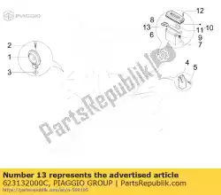 Qui puoi ordinare livello ind. Copertina da Piaggio Group , con numero parte 623132000C: