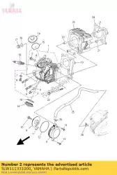 Aquí puede pedir guía, válvula de admisión de Yamaha , con el número de pieza 5LW111331000: