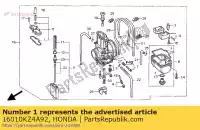 16010KZ4A92, Honda, zestaw uszczelek honda cr 125 250 2000 2001 2002 2003, Nowy