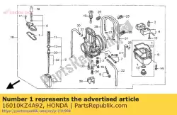 Qui puoi ordinare set di guarnizioni da Honda , con numero parte 16010KZ4A92: